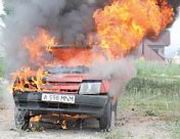 Известный спортсмен сжег автомобиль в знак протеста