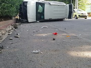 Subaru столкнулся с внедорожником в Алматы: три человека пострадали