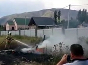 «Его опрокинул ветер» - очевидцы рассказали о крушении самолета в Алматинской области