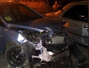В Аксу пьяный полицейский разбил несколько автомашин