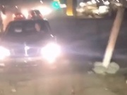 Езду полицейского по встречке сняли на видео под Алматы
