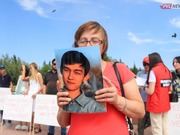 Павлодарцы вышли на мирный митинг в день памяти погибшего родственника