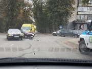 Две легковушки столкнулись на перекрестке Павлодара