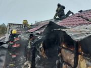 Гостиничный комплекс пострадал при пожаре в Павлодаре