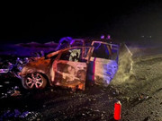 Toyota загорелась после ДТП: ребенок и трое взрослых погибли в Атырауской области
