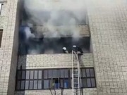 Балкон загорелся в многоэтажке Павлодара