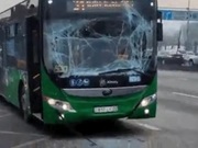Два автобуса столкнулись в Алматы