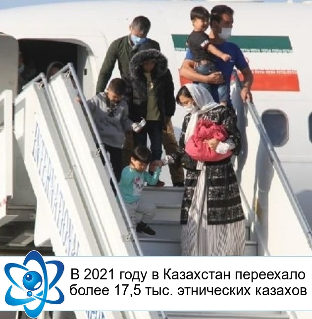 В 2021 году в Казахстан переехало более 17,5 тыс. этнических казахов